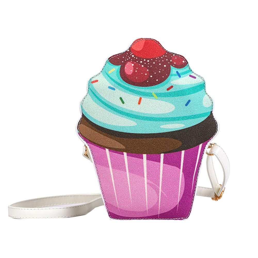 7787 1-Piece Cute Cake Shaped Shoulder Mini Bag, Kawaii Crossbody Zipper